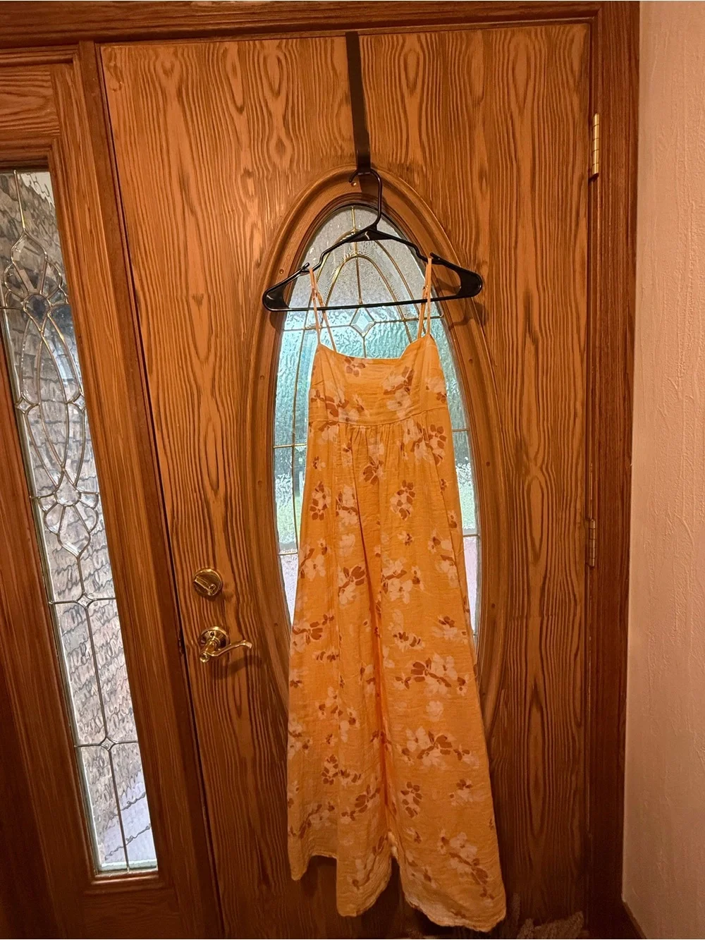 ABERCROMBIE Floral Spaghetti-strap Maxi Dress